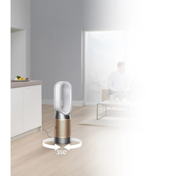 Imagen 4 de Dyson Purificador de Aire Hot+Cool Formaldehyde HP09 Blanco/Dorado