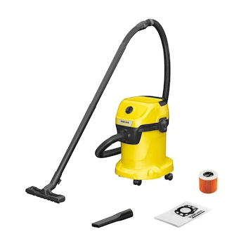 Imagen 2 de Aspiradora Multiusos Karcher WD3 V-17/4/20 Amarilla 17 Litros
