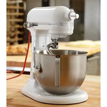 Imagen 2 de KitchenAid KSM8990CU Batidora de Pie Comercial con Bowl Elevable de 8 Cuartos Color Plata Contour Silver