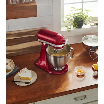 Imagen 2 de Batidora de Pie KitchenAid Artisan Plus con Tazón de 5 Cuartos Color Rojo