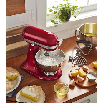 Imagen 3 de Batidora de Pie KitchenAid Artisan Plus con Tazón de 5 Cuartos Color Rojo