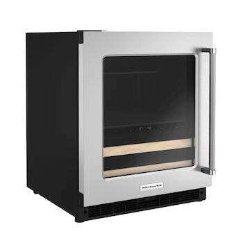 Imagen 2 de Centro de Bebidas KitchenAid KUBL214KSB 4.8 pies cúbicos Plateado Acero Inoxidable Empotrable con Puerta de Vidrio