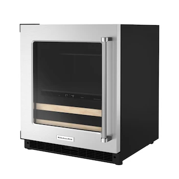 Imagen 4 de Centro de Bebidas KitchenAid KUBL214KSB 4.8 pies cúbicos Plateado Acero Inoxidable Empotrable con Puerta de Vidrio