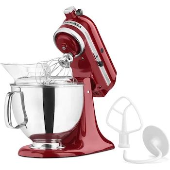 Imagen 3 de Batidora de Pie KitchenAid Artisan Serie Modelo KSM150PSER Capacidad 5 Qt Color Rojo Imperio