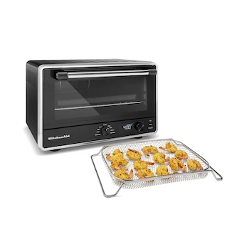 Imagen 2 de KitchenAid KCO124BM Horno Eléctrico Digital de Encimera con Freidora de Aire 17" Negro Mate