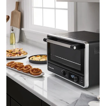 Imagen 3 de KitchenAid KCO124BM Horno Eléctrico Digital de Encimera con Freidora de Aire 17" Negro Mate