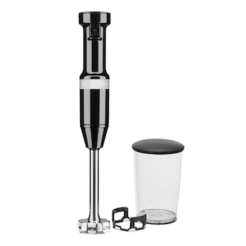 Imagen 2 de KitchenAid KHBV53OB Licuadora de Inmersión con Velocidad Variable con Cable Onyx Black con Jarra de Licuado de 700 ml y Protector de Sartén