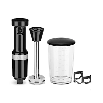 Imagen 3 de KitchenAid KHBV53OB Licuadora de Inmersión con Velocidad Variable con Cable Onyx Black con Jarra de Licuado de 700 ml y Protector de Sartén
