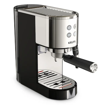 Imagen 3 de Cafetera Espresso Automática Krups Espresseria Divine XP444C50 Plateada con Depósito de Agua de 1.7 L y Contenedor de Granos de 260 g