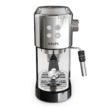 Imagen 4 de Cafetera Espresso Automática Krups Espresseria Divine XP444C50 Plateada con Depósito de Agua de 1.7 L y Contenedor de Granos de 260 g