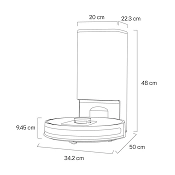 Imagen 3 de Aspiradora Robot LG R5-Ultimate Inalámbrica Blanca
