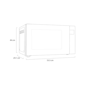 Imagen 3 de Horno de Microondas LG NeoChef MS1536GIS Negro de 1.5 Pies Cúbicos