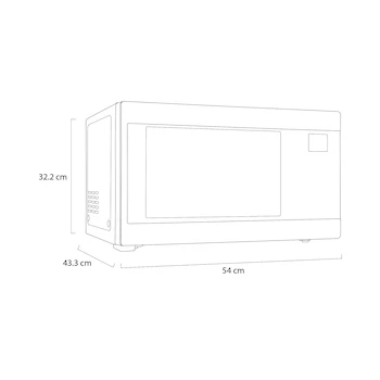 Imagen 3 de Horno de Microondas LG NeoChef MH1596CIR Plata 1.5 Pies con Grill