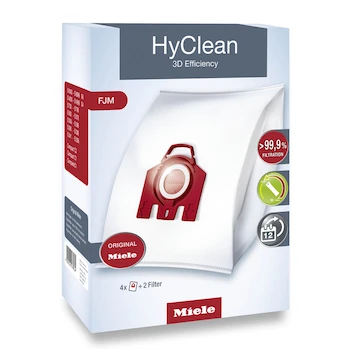 Imagen 2 de Miele HyClean 3D Efficiency FJM Vacuum Cleaner Replacement Bags Pack of 4 with Motor and Air Filters