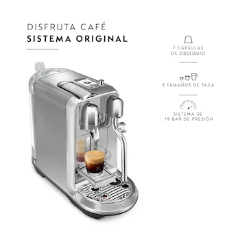 Imagen 3 de Cafetera Nespresso Creatista Plus Origins Acero Inoxidable con Tanque de Agua 1.5L y Espumador de Leche 480ml