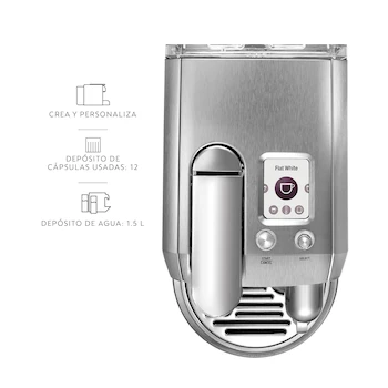 Imagen 4 de Cafetera Nespresso Creatista Plus Origins Acero Inoxidable con Tanque de Agua 1.5L y Espumador de Leche 480ml