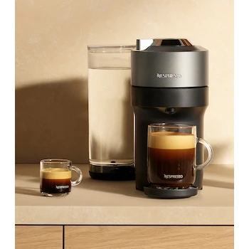 Imagen 4 de Cafetera Nespresso Vertuo Pop Deluxe by De'Longhi Color Titan con Tanque de Agua de 1.1 Litros