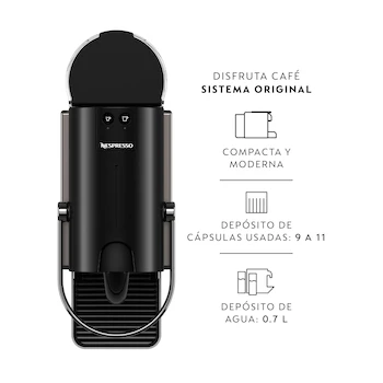 Imagen 4 de Combo Nespresso De'Longhi Cafetera Pixie Titán con Tanque de Agua 0.7L y Termo de Viaje