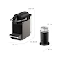 Miniatura de Combo Nespresso De'Longhi Cafetera Pixie Titán con Tanque de Agua 0.7L y Termo de Viaje