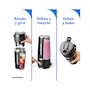 Miniatura de Licuadora Portátil Nutribullet Flip Modelo NBP016B de Acero Inoxidable con Capacidad de 591 ml