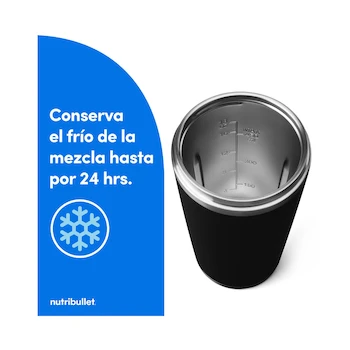 Imagen 4 de Licuadora Portátil Nutribullet Flip Modelo NBP016B de Acero Inoxidable con Capacidad de 591 ml