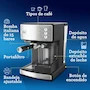 Miniatura de Cafetera Automática Oster PrimaLatte BVSTEM6603SS de Acero Inoxidable para 2 Tazas