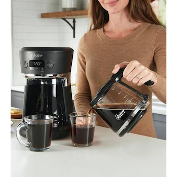 Imagen 2 de Oster Cafetera Programable 2083222 Negra para 12 Tazas