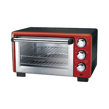 Imagen alusiva al producto Oster TSSTTV7118R Horno Eléctrico Tostador 4 Rebanadas 0.63 Pies Cúbicos Rojo