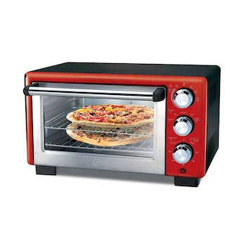 Imagen 3 de Oster TSSTTV7118R Horno Eléctrico Tostador 4 Rebanadas 0.63 Pies Cúbicos Rojo
