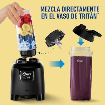 Imagen 4 de Oster Licuadora Personal Negra con Vaso Portátil de 600 ml