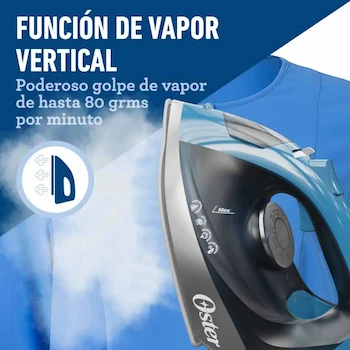 Imagen 5 de Oster GCSTBS6052 Plancha de Vapor con Suela de Cerámica Azul