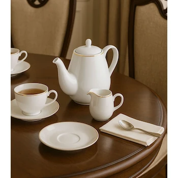 Imagen 2 de Cafetera con Tapa Royal Porcelain Bright Blanca