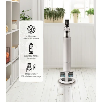 Imagen 4 de Aspiradora Inalámbrica Samsung BESPOKE AI Jet Lite Modelo VS25C9754QG Color Gris 280W