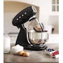 Miniatura de Batidora de Pedestal Smeg 50's Style Modelo SMF03 Color Negro Capacidad 4.8 Litros