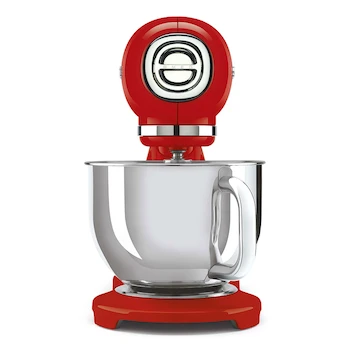 Imagen de referencia para Batidora de Pedestal Smeg Roja Modelo SMF02 Capacidad 4.8L Estilo Retro 50's