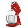 Miniatura de Batidora de Pedestal Smeg Roja Modelo SMF02 Capacidad 4.8L Estilo Retro 50's