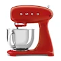 Miniatura de Batidora de Pedestal Smeg Roja Modelo SMF02 Capacidad 4.8L Estilo Retro 50's