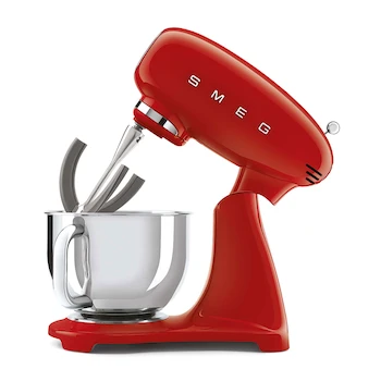 Imagen 5 de Batidora de Pedestal Smeg Roja Modelo SMF02 Capacidad 4.8L Estilo Retro 50's