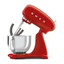 Miniatura de Batidora de Pedestal Smeg Roja Modelo SMF02 Capacidad 4.8L Estilo Retro 50's