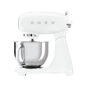 Imagen de referencia para Batidora de Pedestal Smeg 50's Style Blanca Modelo SMF03 con Tazón de 4.8 Litros