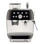 Miniatura de Cafetera Smeg EGF03BLUS Negra Acero Inoxidable 10 Tazas
