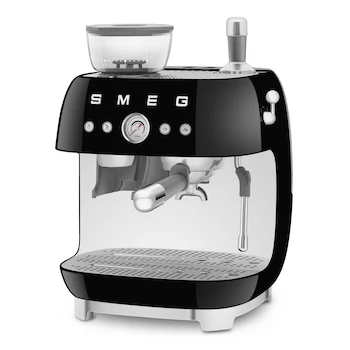 Imagen 3 de Cafetera Smeg EGF03BLUS Negra Acero Inoxidable 10 Tazas