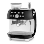 Miniatura de Cafetera Smeg EGF03BLUS Negra Acero Inoxidable 10 Tazas