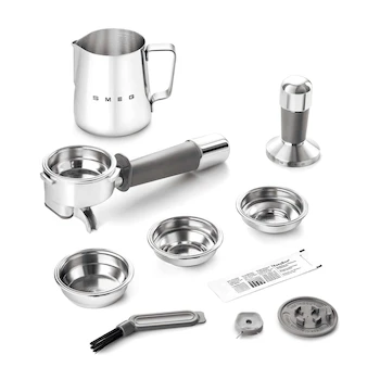 Imagen 5 de Cafetera Smeg EGF03BLUS Negra Acero Inoxidable 10 Tazas