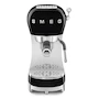 Miniatura de Cafetera Expreso Smeg 50's Style ECF02BLUS Negra con Tanque de 1.1 Litros