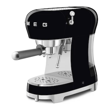 Imagen 4 de Cafetera Expreso Smeg 50's Style ECF02BLUS Negra con Tanque de 1.1 Litros