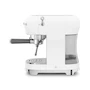 Miniatura de Cafetera Expreso Smeg ECF02WHUS Blanca Estilo Retro 50's con Tanque de Agua 1.1 Litros