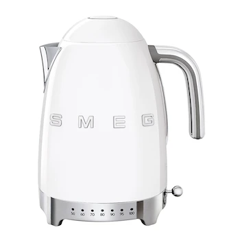 Imagen de referencia para Smeg KLF04WHEU Hervidor Eléctrico de Temperatura Variable Blanco 1.7L Serie Estilo Retro 50's