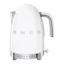 Miniatura de Smeg KLF04WHEU Hervidor Eléctrico de Temperatura Variable Blanco 1.7L Serie Estilo Retro 50's