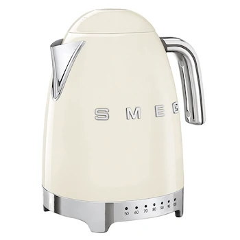 Imagen de referencia para Smeg KLF04CREU Hervidor Eléctrico de Temperatura Variable 1.7L Color Crema Serie 50's Style